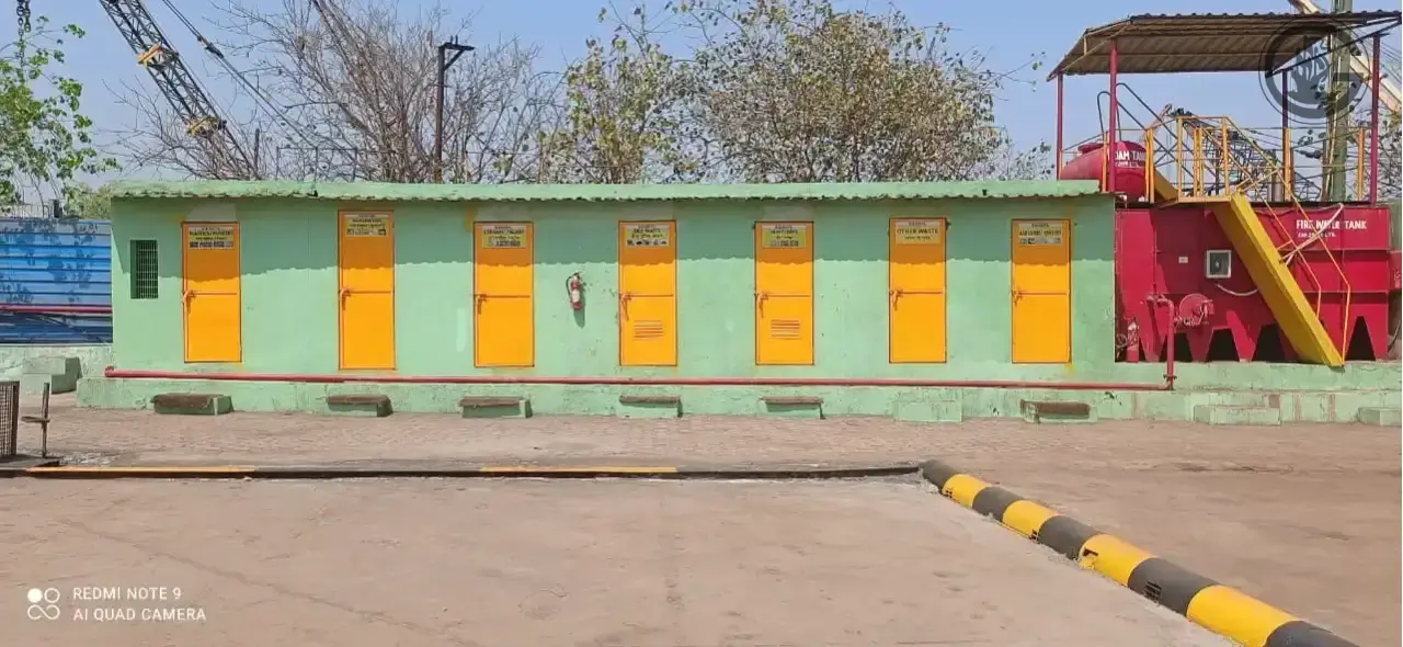 Dedicated Hazardous Waste Rooms At Yard - Shri Gautam Ship Breaking